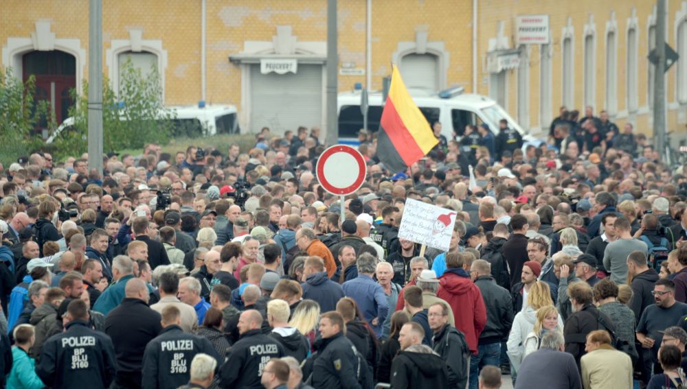 La ultraderecha protagoniza nueva protesta contra Angela Merkel en Alemania