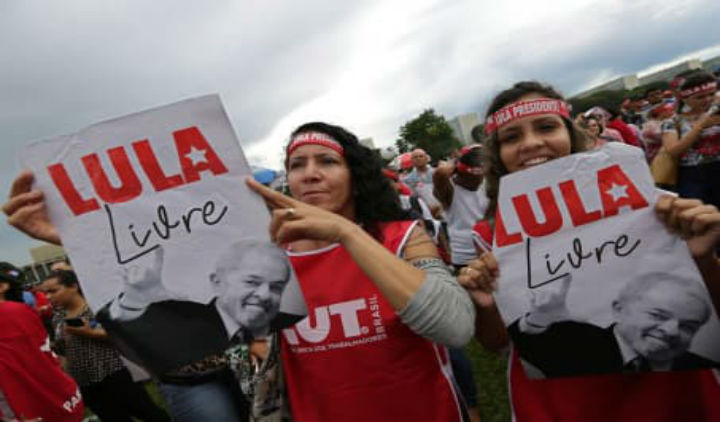 Realizarán marcha nacional este viernes por un Lula libre en Brasil