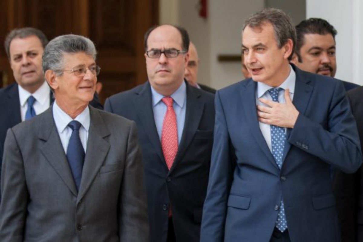 Rodríguez Zapatero niega que haya amenazado con cárcel a Julio Borges