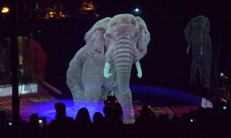 (Video+Fotos) Un circo alemán sustituye los animales por hologramas en 3D