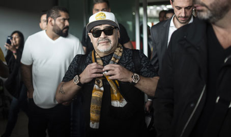 Diego Maradona llega a México