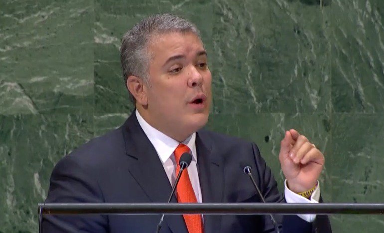 Iván Duque exige una respuesta global para acabar con el «indignante y trágico éxodo de venezolanos»