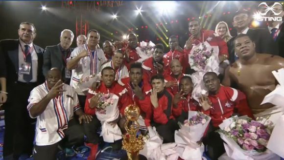 (Video) Domadores de Cuba consiguen su tercer título en la Serie Mundial de Boxeo