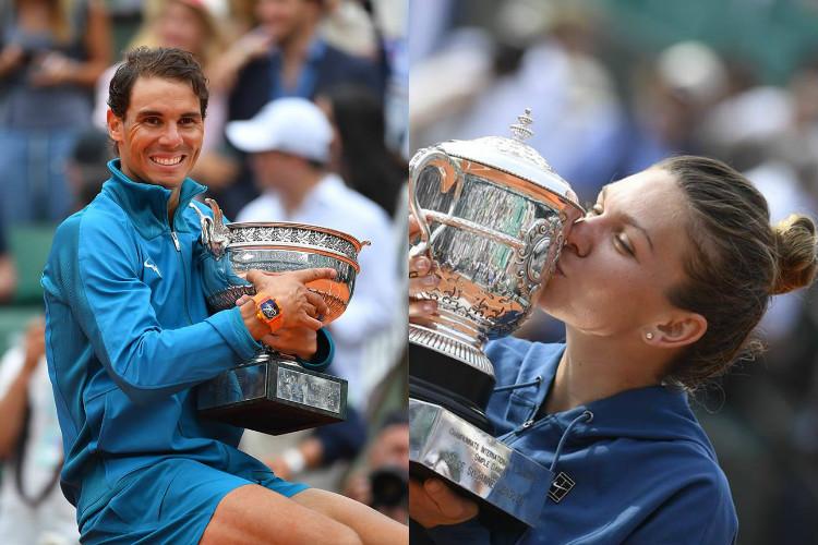 Simona Halep y Rafael Nadal inamovibles del primer lugar del tenis mundial