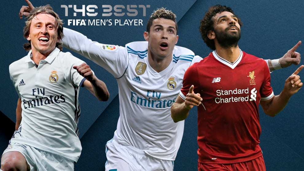 Cristiano, Salah y Modric competirán por The Best de la FIFA