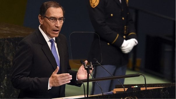 Perú condena la «ruptura del orden democrático» en Venezuela, dice Vizcarra ante la ONU