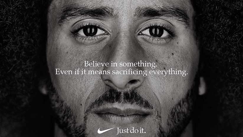 Colin Kaepernick imagen de la campaña de Nike