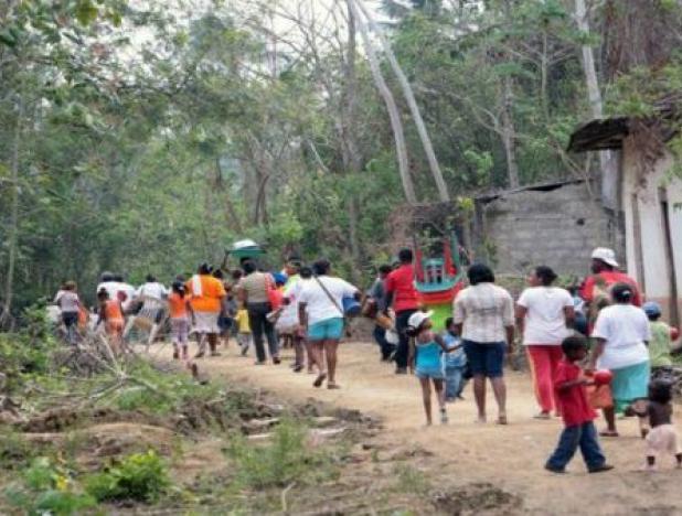 Pobladores de Antioquia sometidos al desplazamiento forsozo