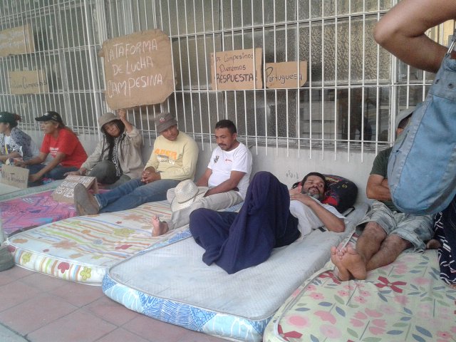 (Video) Campesinos venezolanos inician huelga de hambre para que el Presidente los escuche