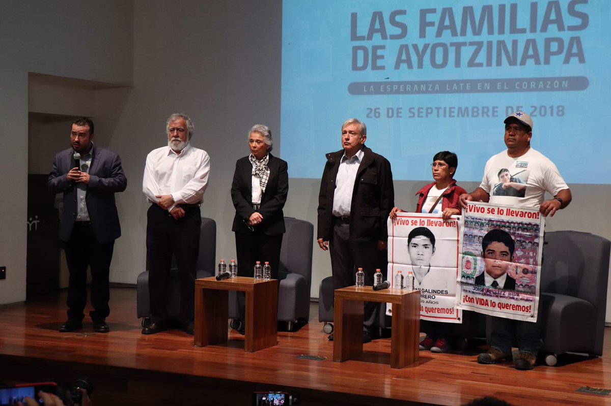 AMLO creará una Comisión de la Verdad para esclarecer el caso Ayotzinapa