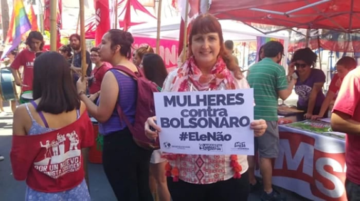 Por considerar que es fascista, machista y misógino, brasileñas rechazan en las calles candidatura de Bolsonaro