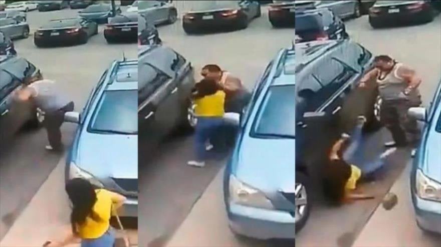 (Video) Brutal paliza misógina a dos mujeres por un puesto de estacionamiento