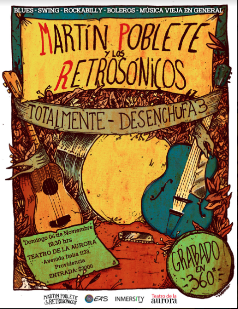 Totalmente Desenchufa3: Martín Poblete & Los Retrosónicos se presentan en auténtico concierto acústico