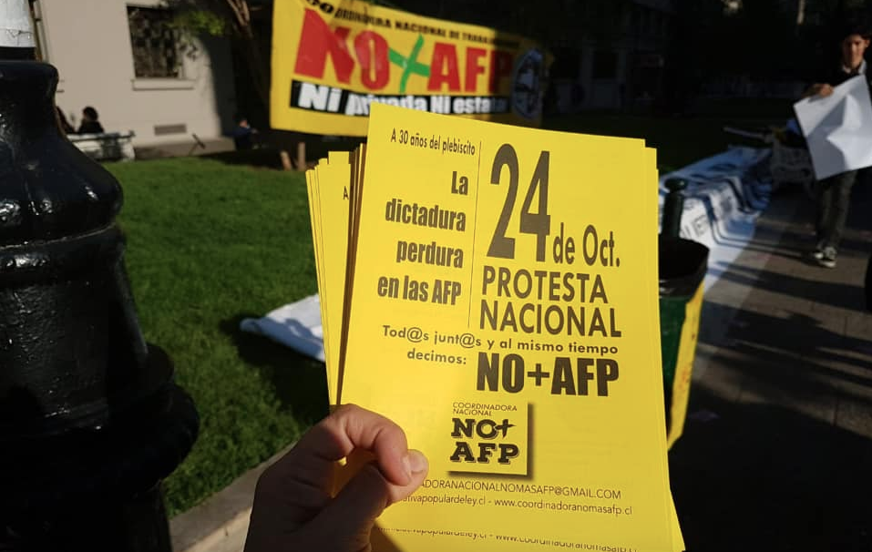 Protesta nacional NO+AFP el 24 de octubre: «Los ciudadanos tienen el legítimo derecho a rebelarse»