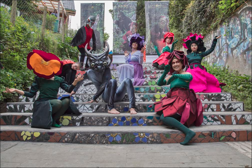 Carnaval del Sur inaugura el quinto tramo de mosaicos de la Escalera Ricke