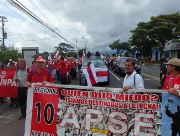 Sindicatos rechazan acuerdo con Gobierno costarricense y mantienen huelga laboral