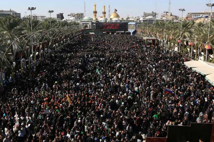 Acuden a Iraq millones de peregrinos por la conmemoración del Arbaeen