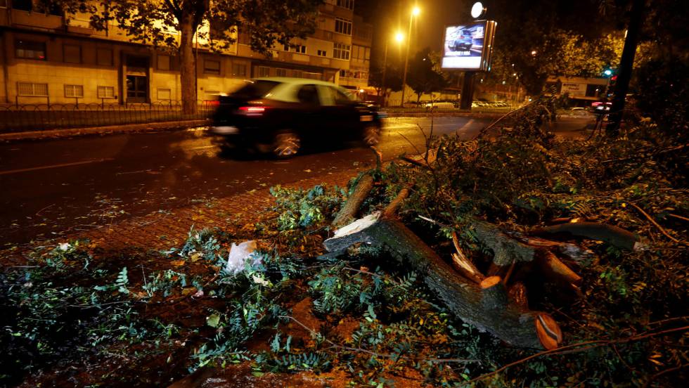 Tormenta tropical Leslie provoca 27 heridos en Portugal