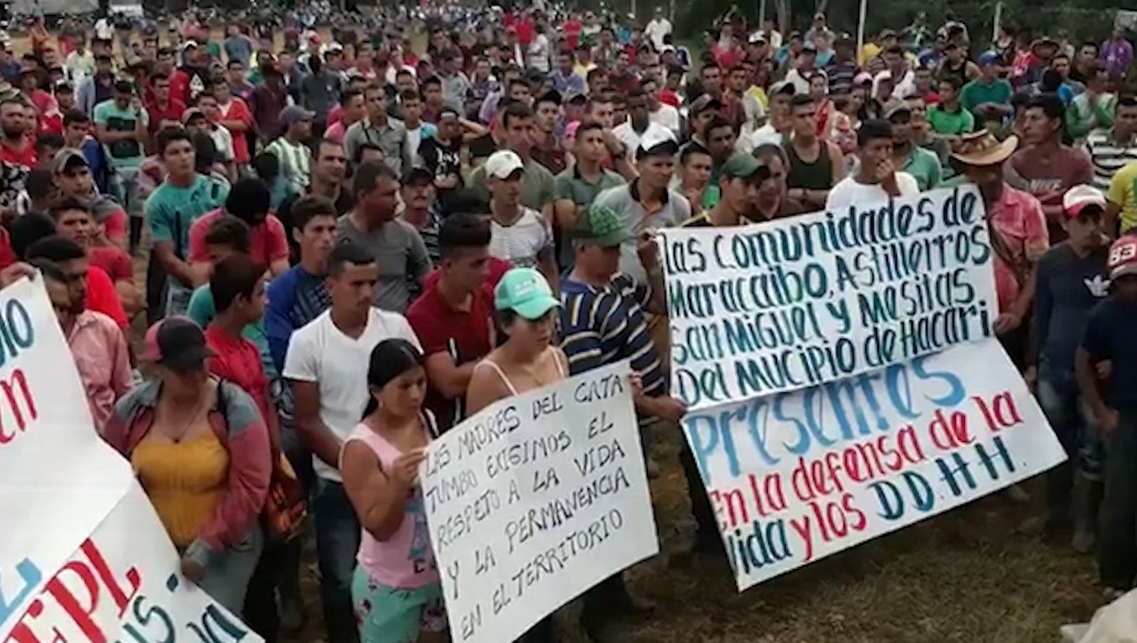 (Video) Campesinos del Catatumbo piden inversión social y no más violencia armada