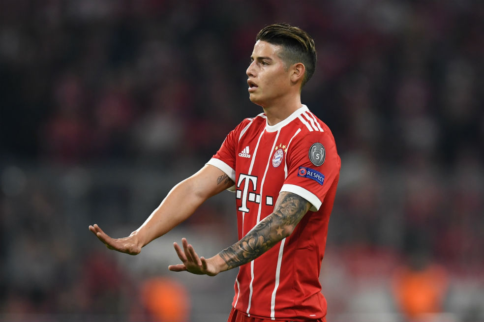 El colombiano James Rodríguez dejaría el Bayern Munich en enero