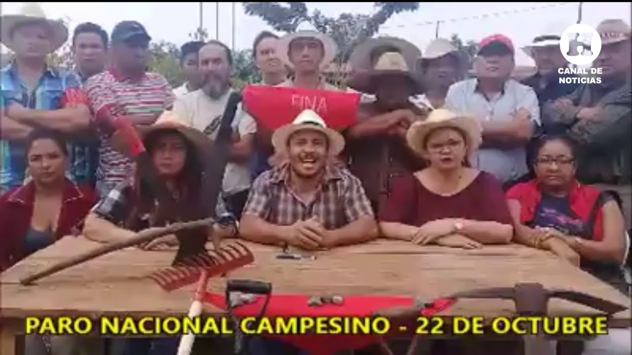 (Video) Campesinos ecuatorianos anuncian paro nacional