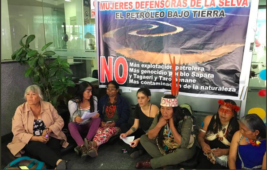 Indígenas protestan en Ecuador contra concesiones petroleras y mineras en sus territorios