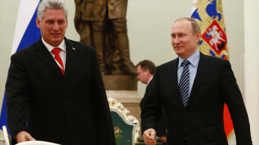 La cooperación económica centra reunión del presidente cubano con el primer ministro ruso