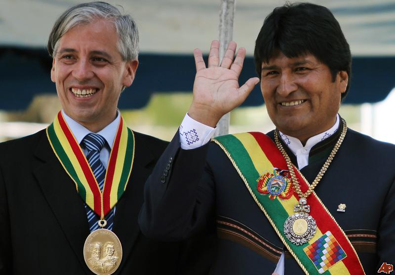Evo Morales y Álvaro García Linera