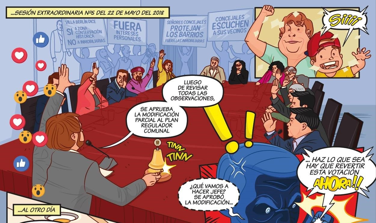 Contraloría desestima denuncia de diputados de Chile Vamos por «sobreuso» de imagen de Jorge Sharp en cómic «Los Barrios»