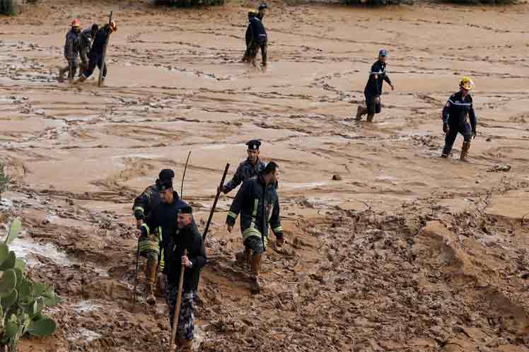 Las lluvias hacen estragos en Jordania y dejan 12 fallecidos