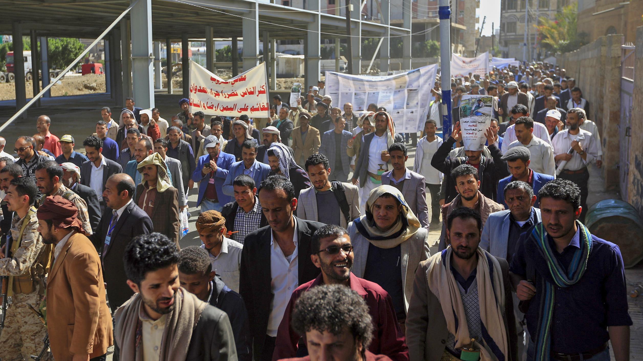Yemeníes exigen ante la ONU el fin del bloqueo y de la ofensiva saudí