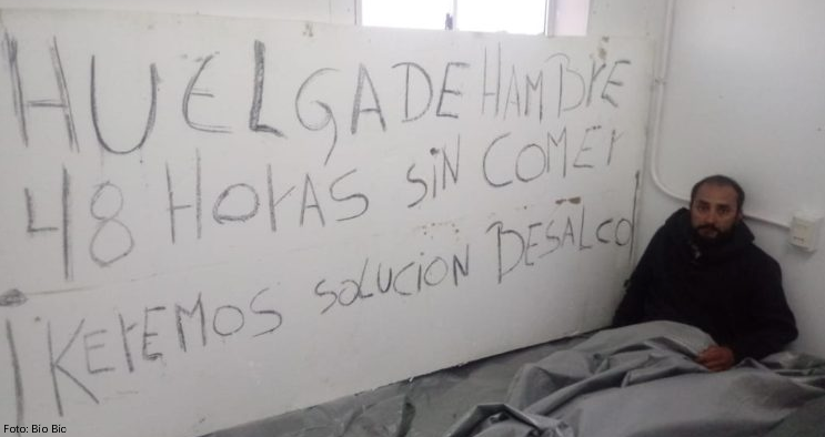 Por sueldos impagos: Trabajador reclutado para construcción de hospital en Ancud inicia huelga de hambre