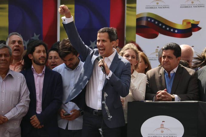 Juan Guaidó, el «presidente interino» de la OEA y el Departamento de Estado en Venezuela