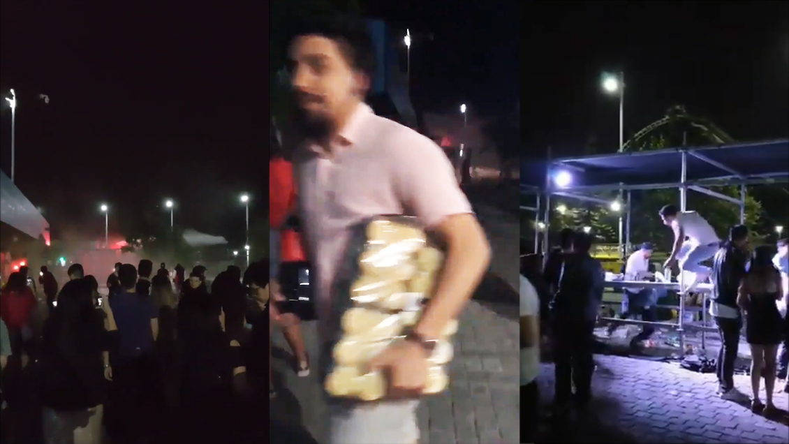 Saquearon hasta la barra: Denuncian serios incidentes en fiesta de Año Nuevo en el Movistar Arena