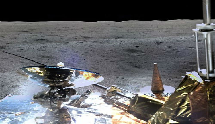 Sonda china Chang’e-4 toma fotos panorámicas en cara oculta de la Luna