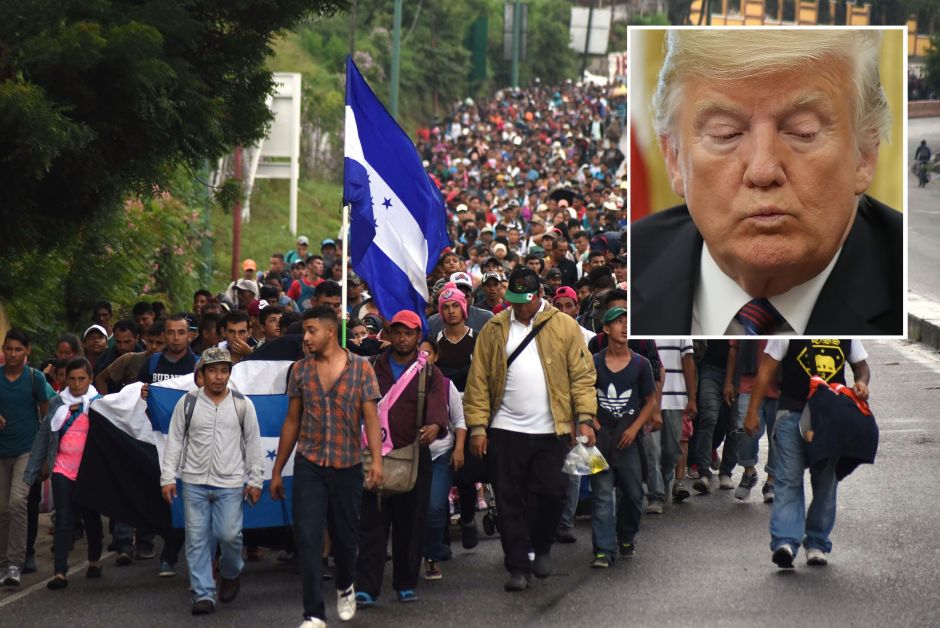 Trump acusa a México de «no hacer nada» para detener caravana de migrantes