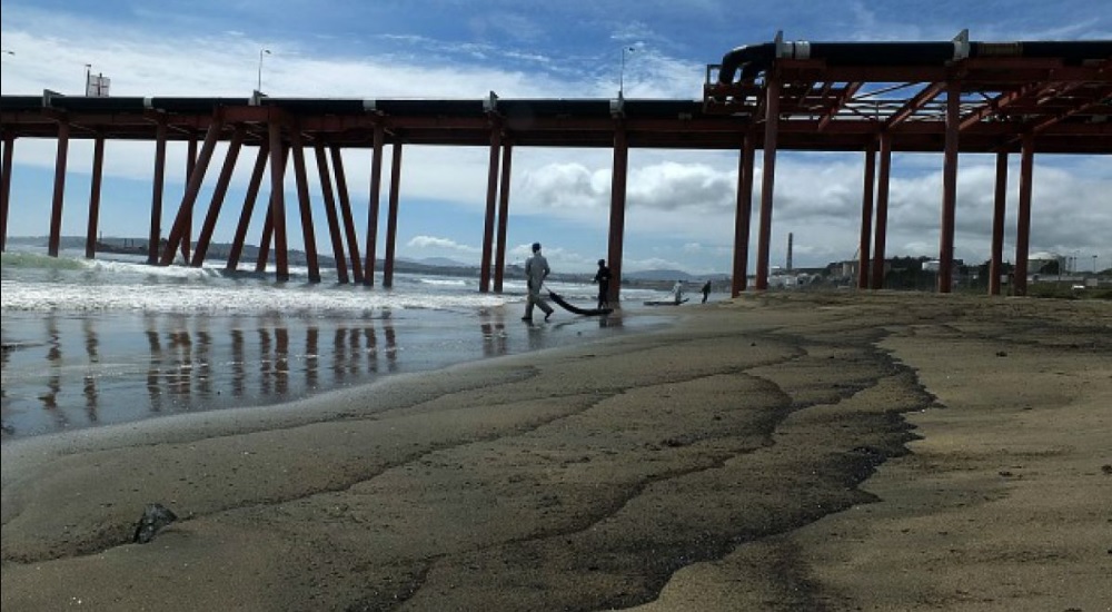 Nuevo derrame azota a la bahía de Quintero: Descartan daños a flora y fauna marina