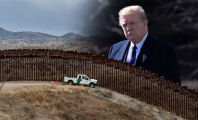 ¿El estado de emergencia le permitirá a Trump construir  el muro con México?
