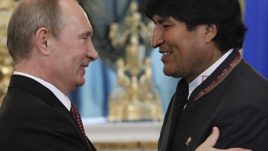 Vladimir Putin invitó a Evo Morales a una visita oficial a Rusia en julio