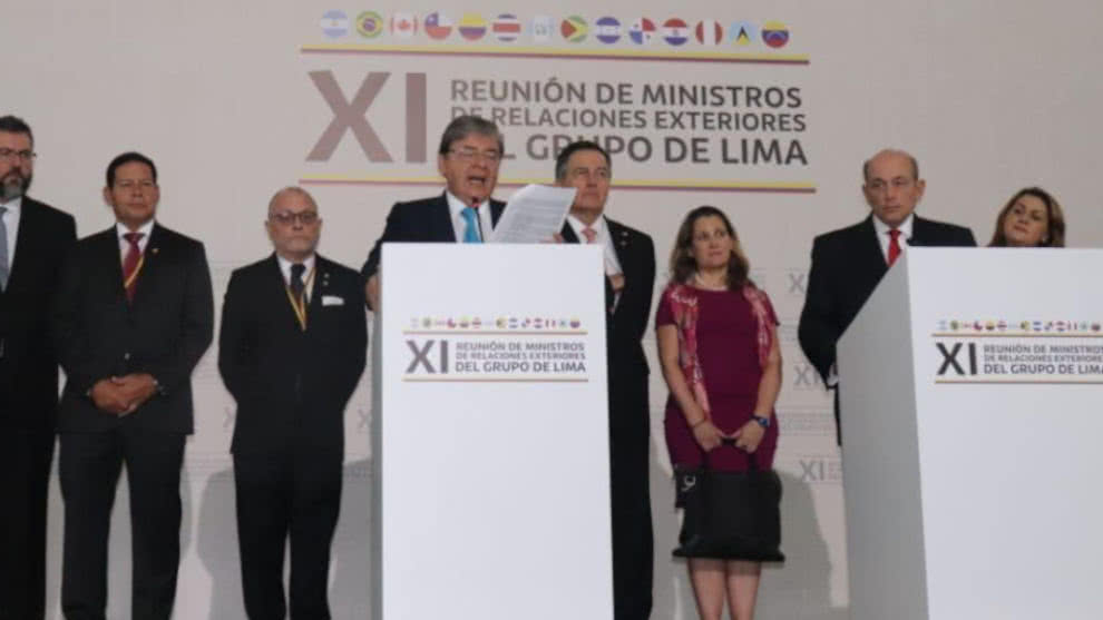Grupo de Lima no logra consenso para intervención militar en Venezuela