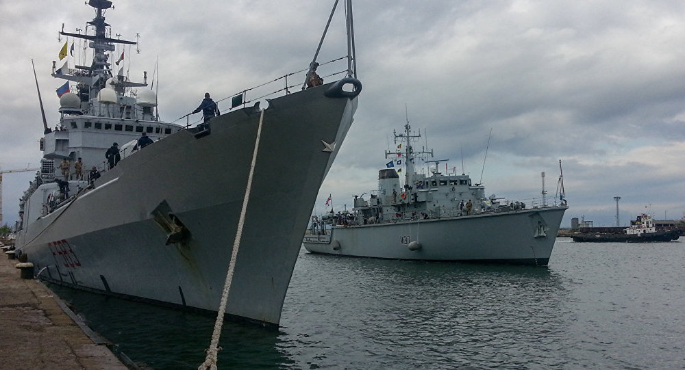 Buques de la OTAN permanecerán tres semanas en el mar Negro