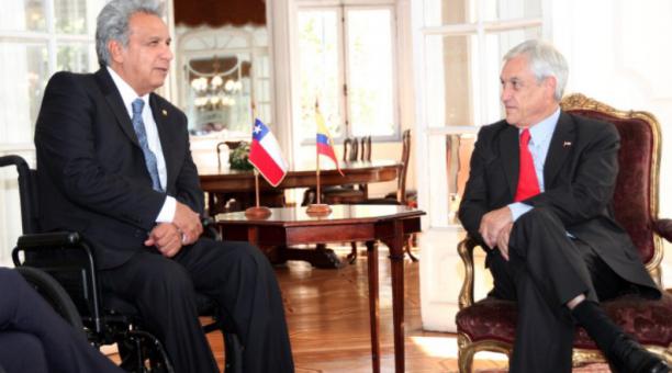 Denuncian que reunión de Lenin Moreno y Piñera fue para agilizar proyecto minero inconstitucional en Ecuador