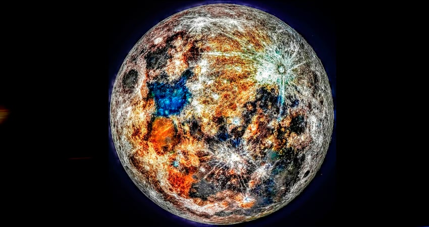 Un fotógrafo deslumbra al mundo con imágenes de la Luna en color