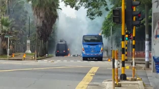 (Video) Un muerto deja protesta estudiantil en Colombia