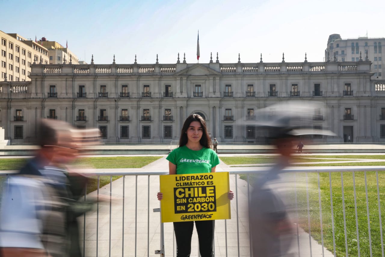 Greenpeace y lanzamiento de COP25: “Para que sea una cumbre climática histórica, Chile debe terminar con el carbón en 2030”
