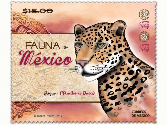 Una serie de estampillas postales homenajea la «Fauna de México»