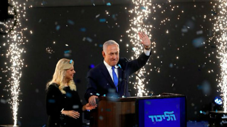 Netanyahu lidera el quinto mandato de Israel pese a empate con Benny Gantz