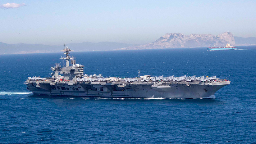¿Prepara la guerra? EE.UU. despliega 7 buques y un portaviones cerca de Irán