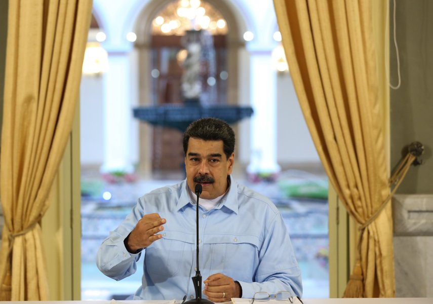 Maduro denunció un bloqueo naval y aéreo de Estados Unidos contra Venezuela
