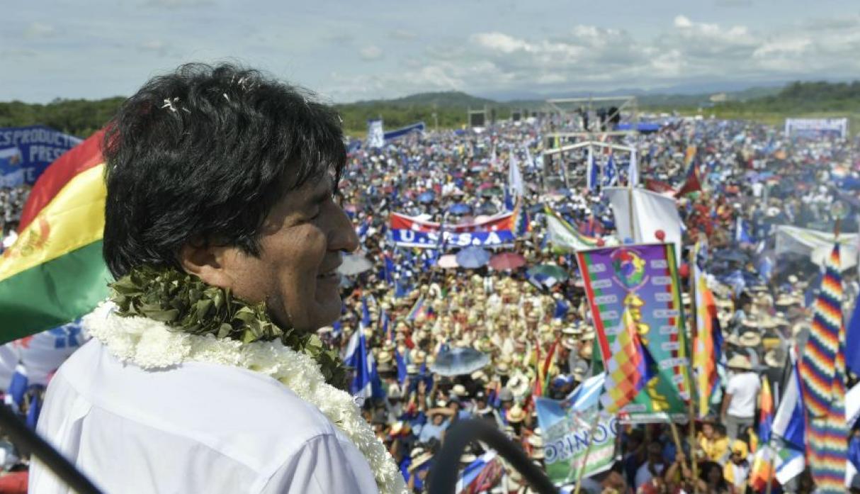 Evo Morales inició su campaña para la reelección con multitudinario acto en Cochabamba